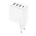 Ātrs lādētājs 3x USB + 1x USB-C 20W PD QC 3.0 balts