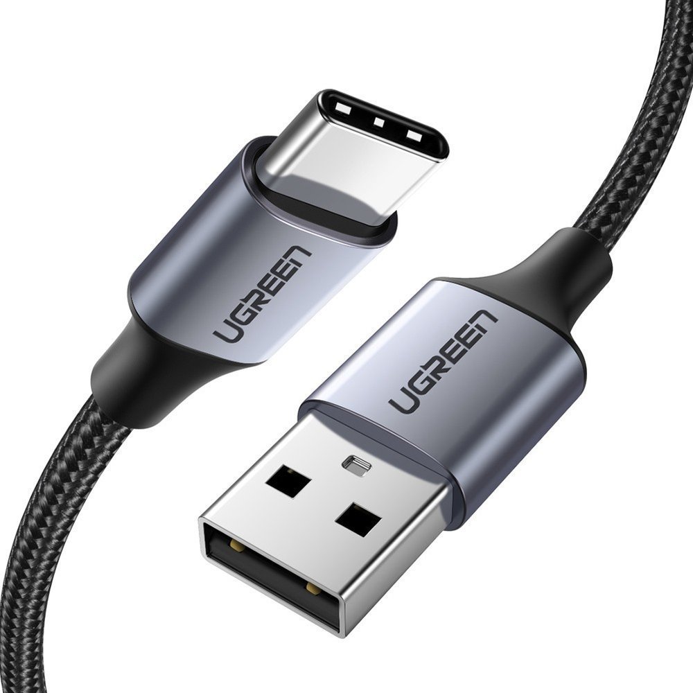 Stingrs pīts kabelis USB - USB-C QC 3.0 3A 2m pelēks