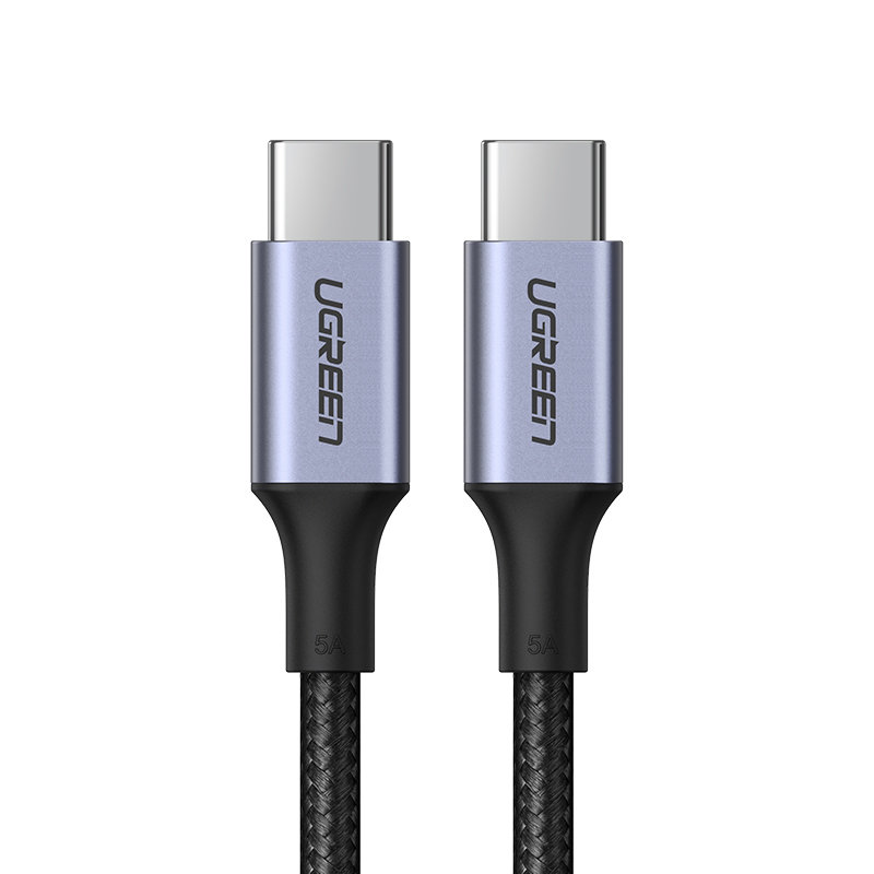Kabelis USB-C Power Delivery 100W Quick Charge FCP 5A 3m pelēks