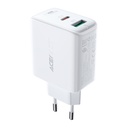 USB-C USB 32W PPS PD QC 3.0 AFC FCP tīkla lādētājs balts