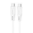 Telefono kabelis USB-C 60W 20V 3A 1,2 m baltas
