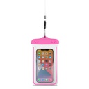 PVC waterproof phone case with lanyard Outdoor - pink