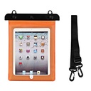 PVC waterproof tablet case with adjustable strap Outdoor - orange