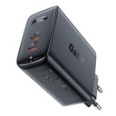 A29 GaN divu pieslēgvietu USB-C PD 50W tīkla lādētājs melns