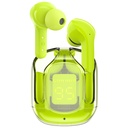 TWS "Bluetooth" belaidės bevielės ausinės žalios spalvos