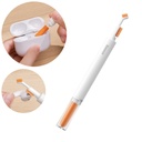 Brush for cleaning headphones keyboard mouse electronics white