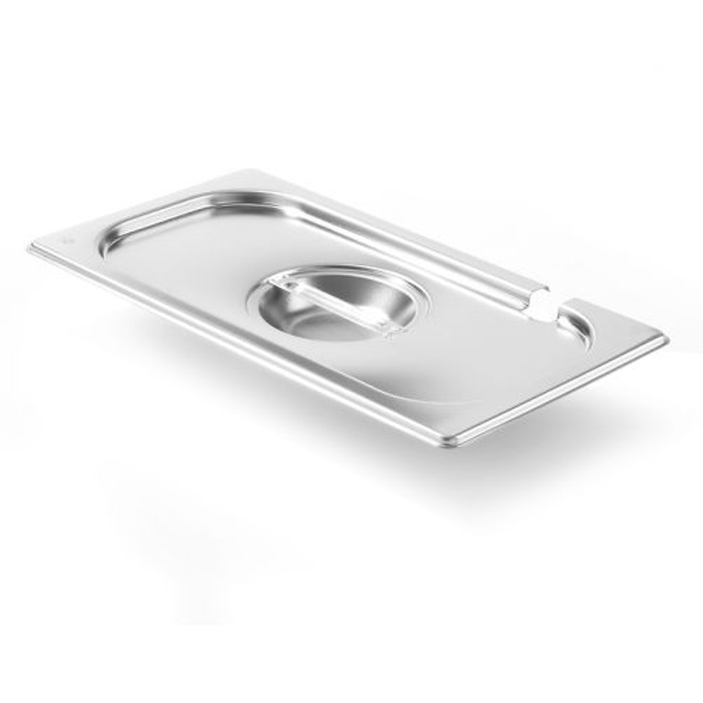 GN Kitchen Line tērauda vāks ar izgriezumu GN 1/3 kausam - Hendi 806944