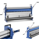 4-in-1 Sheet metal bending machine with rolling press cutting function 1040mm