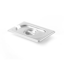 GN Kitchen Line tērauda vāks ar kausiņa izgriezumu GN 1/9 - Hendi 806975