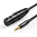 Audio cable 3.5mm mini jack (male) - XLR (female) 1m black
