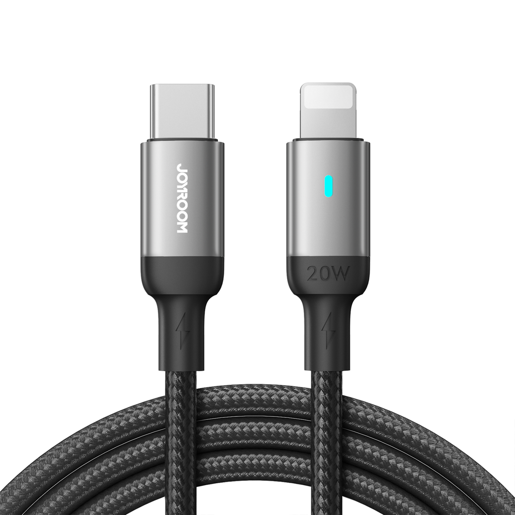 Kabelis iPhone USB-C - Lightning A10 Series 20W 2m melns