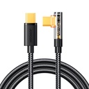 Angular USB-C cable for fast charging and data transfer 100W 1.2m black