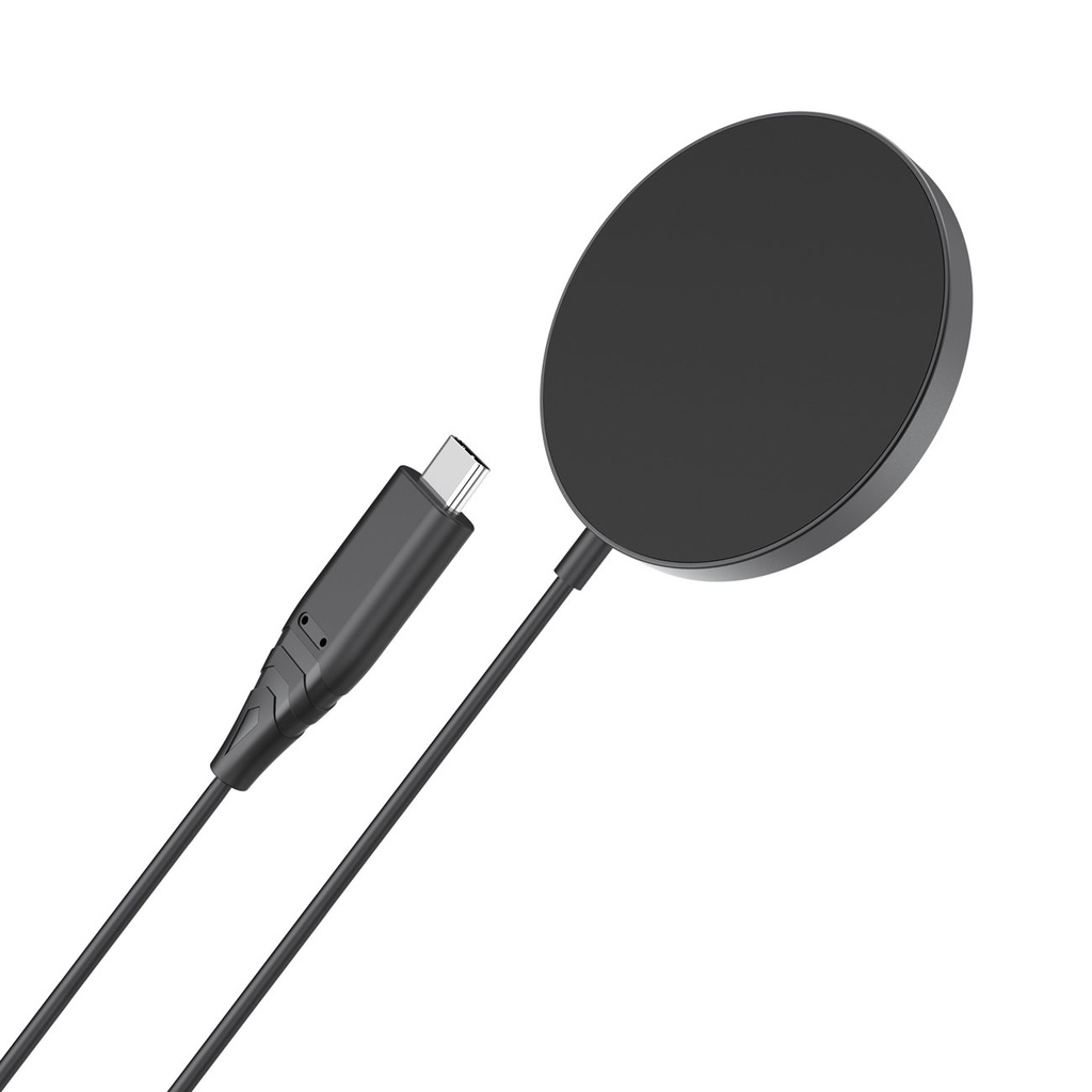 Magnetic inductive charger for iPhone 15W MagSafe black