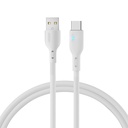 Kabelis ar LED indikatoru USB - USB-C 3A 1,2 m balts