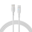 Kabelis ar LED indikatoru USB - USB-C 3A 2m balts