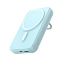 Powerbank 10000mAh bezvadu ar 20W induktīvo lādētāju MagSafe zils