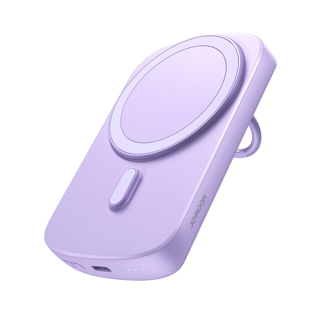 Powerbank 6000mAh bezvadu akumulators ar 20W induktīvo lādētāju MagSafe violets