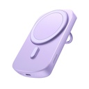 Powerbank 6000mAh bezvadu akumulators ar 20W induktīvo lādētāju MagSafe violets