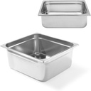 Container GN 2/3 stainless steel Profi Line height 100 mm - Hendi 801321