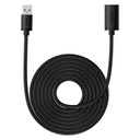 USB 3.0 kabeļa pagarināšanas kabelis 5 m melns
