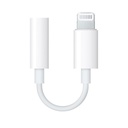 Apple oriģinālais austiņu adapteris no Lightning uz 3,5 mm mini jack ligzdu, balts