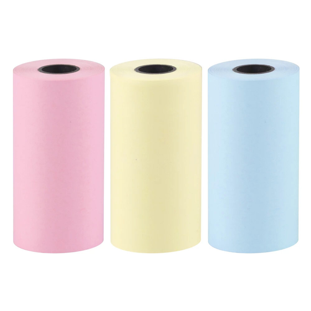 Tape roll paper for thermal printer Mini Cat 3 colors KIT of 3pcs.
