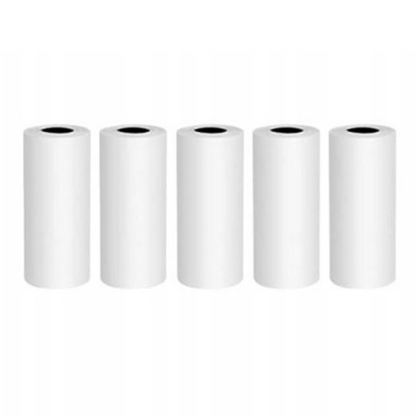Tape roll paper for thermal printer Mini Kot white KIT of 5pcs.