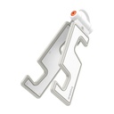 Expandable phone stand pendant key ring Portable white