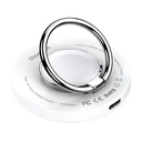 Induktīvais lādētājs iPhone MagSafe ar turētāju 15W, balts