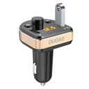 FM raidītājs MP3 Bluetooth auto lādētājs 2x USB melns