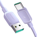 USB-A - USB-C 3A cable 1.2m purple