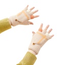 Children's mittens winter phone gloves white
