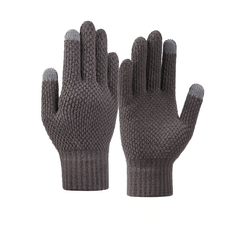 Winter touch gloves for phone 22x11cm unisex grey