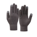 Winter touch gloves for phone 22x11cm unisex grey