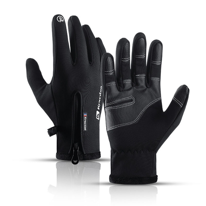 Sports touch gloves for phone winter outdoor size XL black
