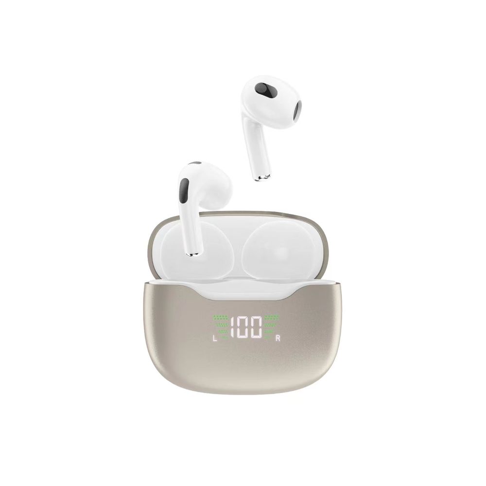 Bluetooth 5.1 wireless headphones TWS U15N LED white