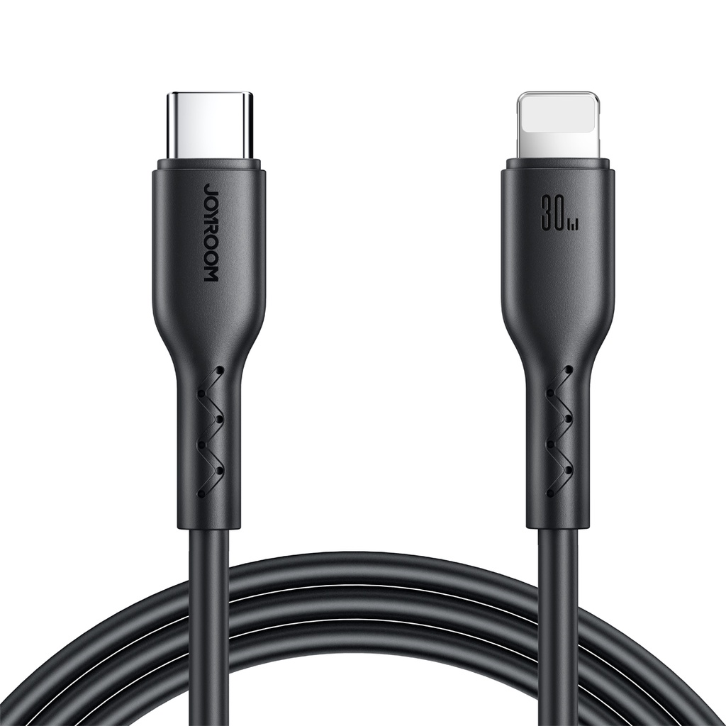Cable for iPhone Flash-Charge Series USB-C - Lightning 30W cable 1m black