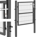 Garden entrance gate in steel 106 x 100 cm