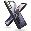 Bruņu futrālis ar rāmi Galaxy S21+ 5G Fusion X Design Cross melns