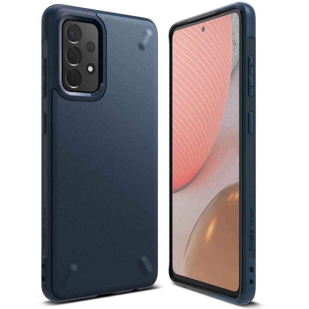 Izturīgs pastiprināts apvalks GALAXY A72 tālrunim ONYX tumši zils