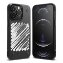 Izturīgs iPhone 13 Pro Max korpuss Onyx Design Krāsa melna