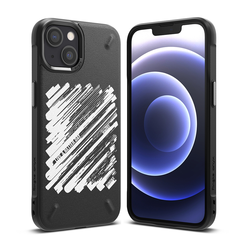 Izturīgs iPhone 13 mini korpuss Onyx Design Krāsa melna