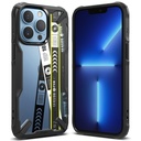Bruņu futrālis ar rāmi iPhone 13 Pro Max Fusion X Design Biļešu lenta melna