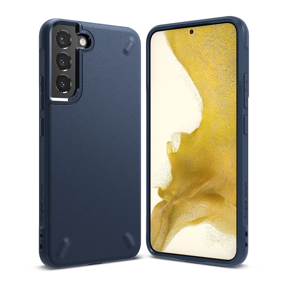 Durable flexible case cover Galaxy S22+ Onyx navy blue