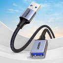 Lieljaudas USB 3.0 5Gb/s kabeļa pagarinājums 0,5 m, pelēks