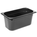 Juodos spalvos polikarbonato konteineris GN 1/3 H 100 mm - Hendi 862520