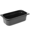 Juodos spalvos polikarbonato konteineris GN 1/4 H 65 mm - Hendi 862636