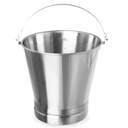 Steel catering kitchen bucket with ring - Hendi 516706