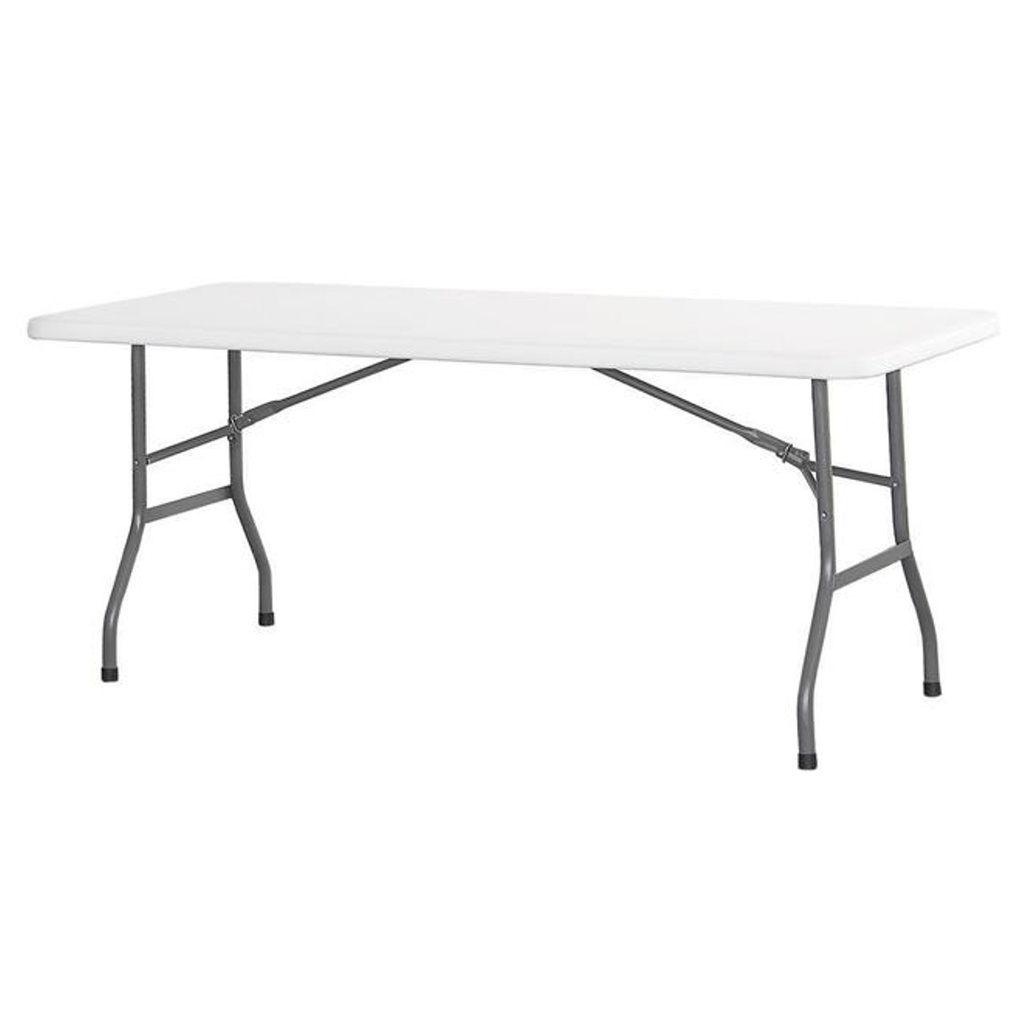 Baltas sulankstomas maitinimo stalas 180x74 cm iki 150 kg - Hendi 810897
