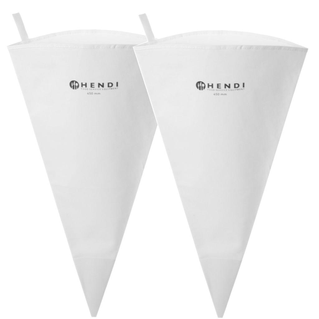 Konditerinis kūginis maišelis, skirtas purškimui ir dekoravimui 45 cm rinkinys, 2 vnt. - Hendi 550427